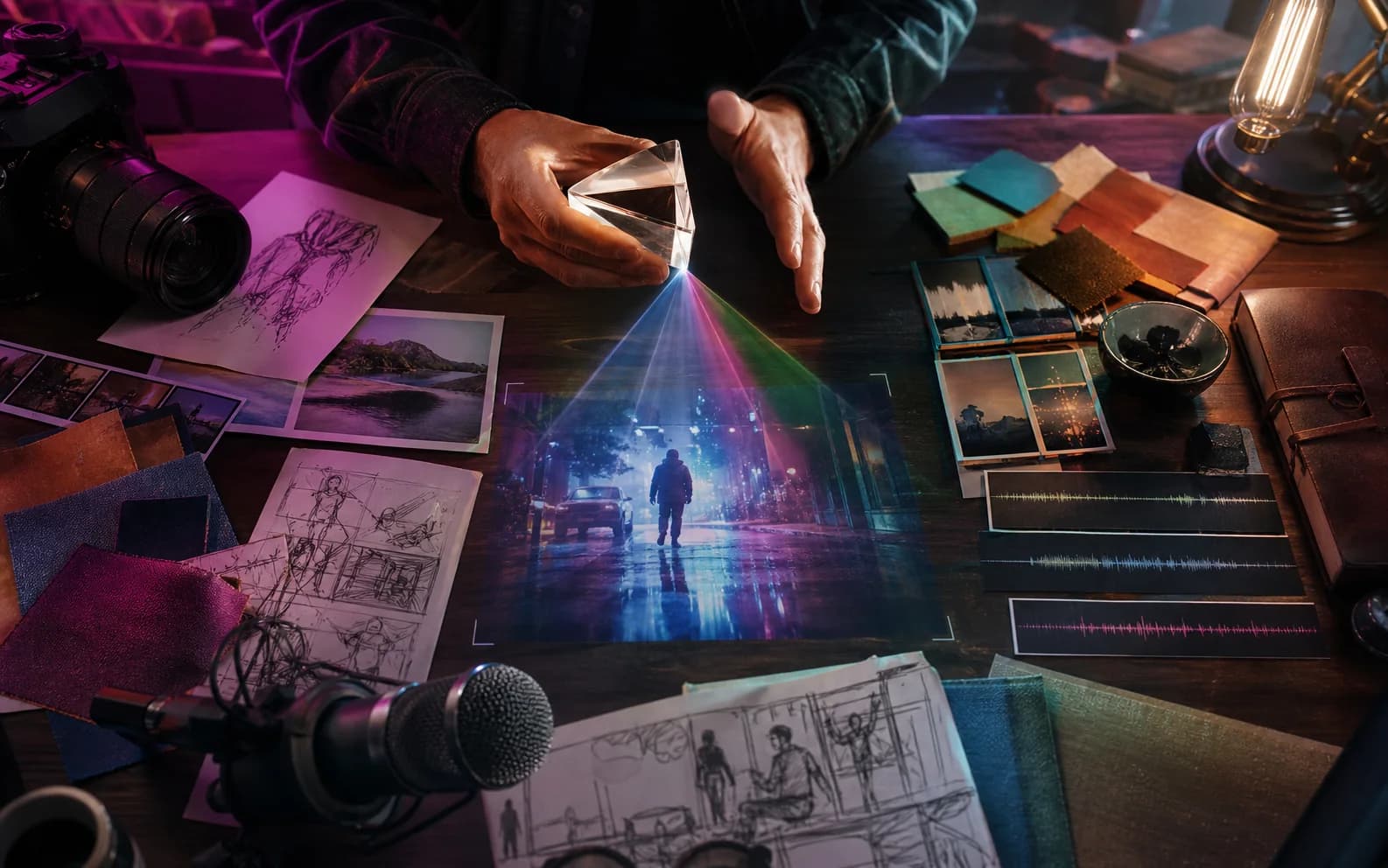 Testo, immagini e audio confluiscono in una sequenza video generata con Gemini Omni