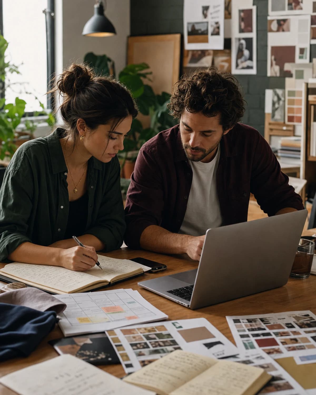 Social media strategist e copywriter costruiscono insieme un piano editoriale