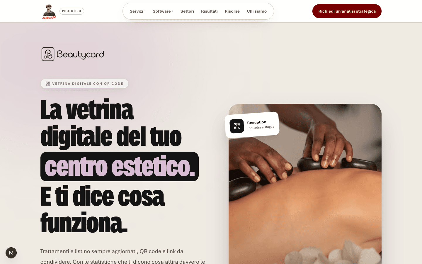 Anteprima della piattaforma Beautycard